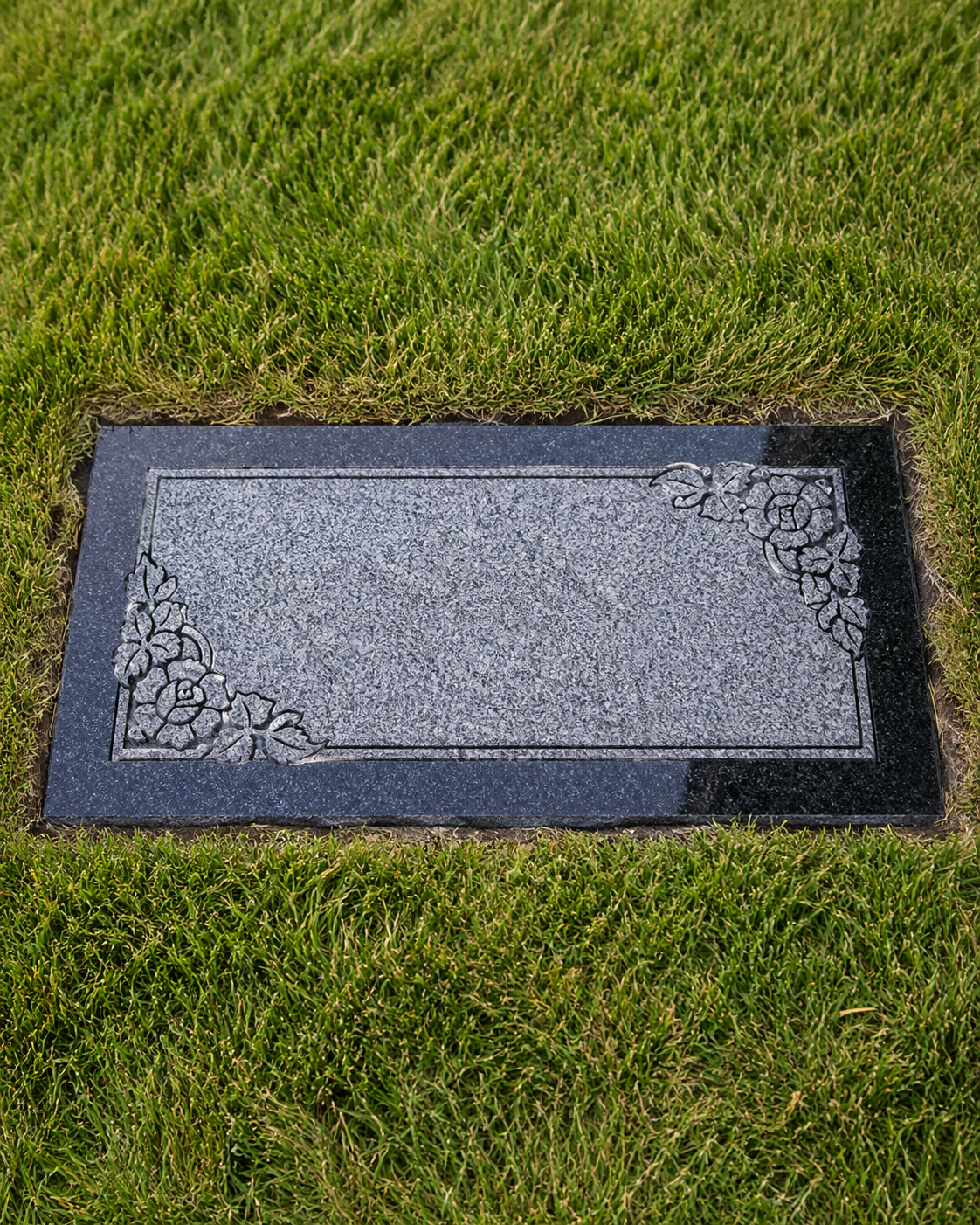 Granite Grave Marker hand-carved by Slant Marker Shop in NJ — image 5