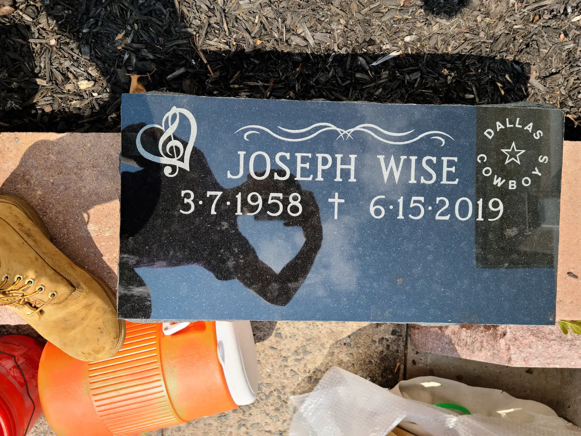 Granite Grave Marker hand-carved by Slant Marker Shop in NJ — image 6