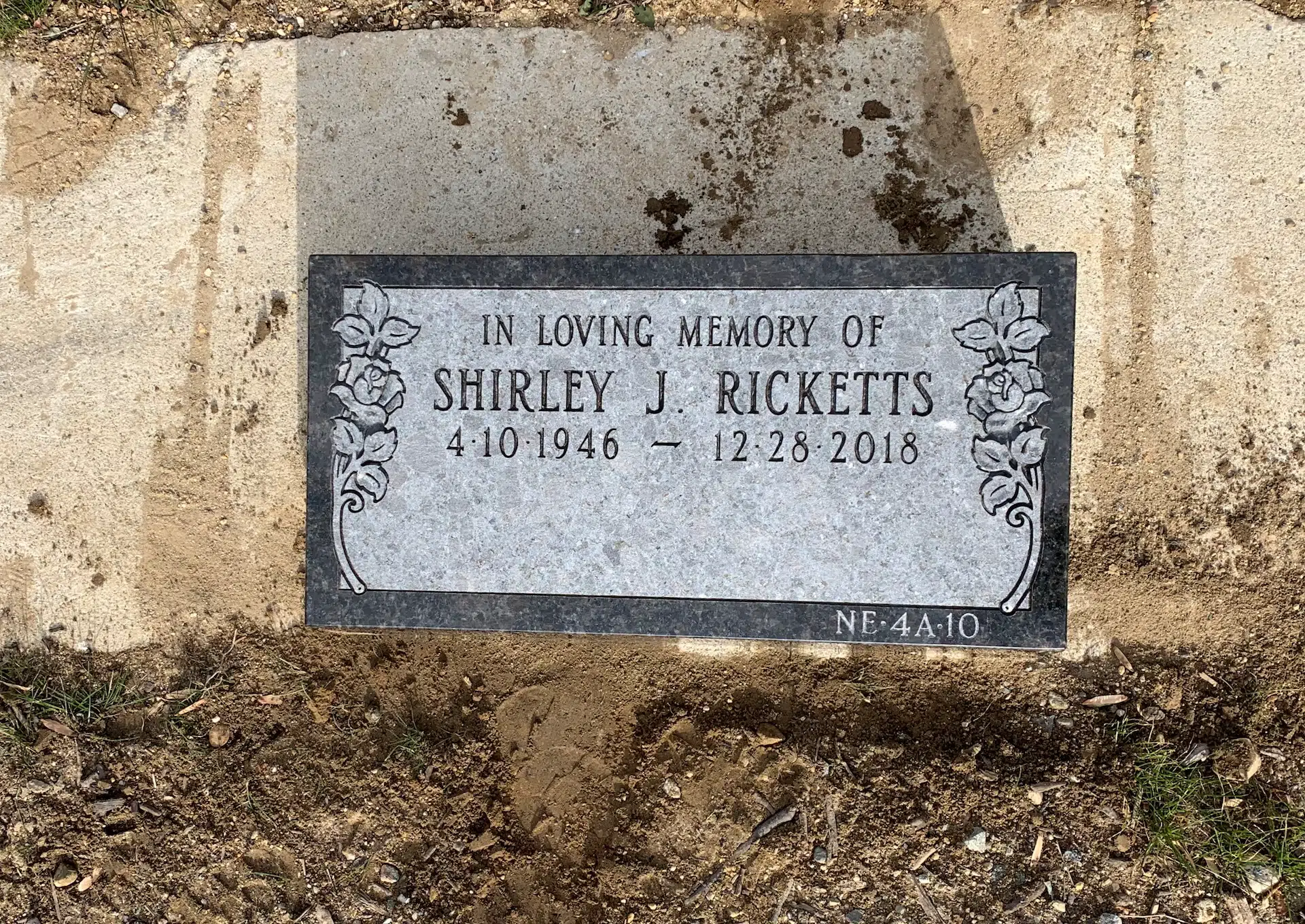 Granite Grave Marker hand-carved by Slant Marker Shop in NJ — image 9